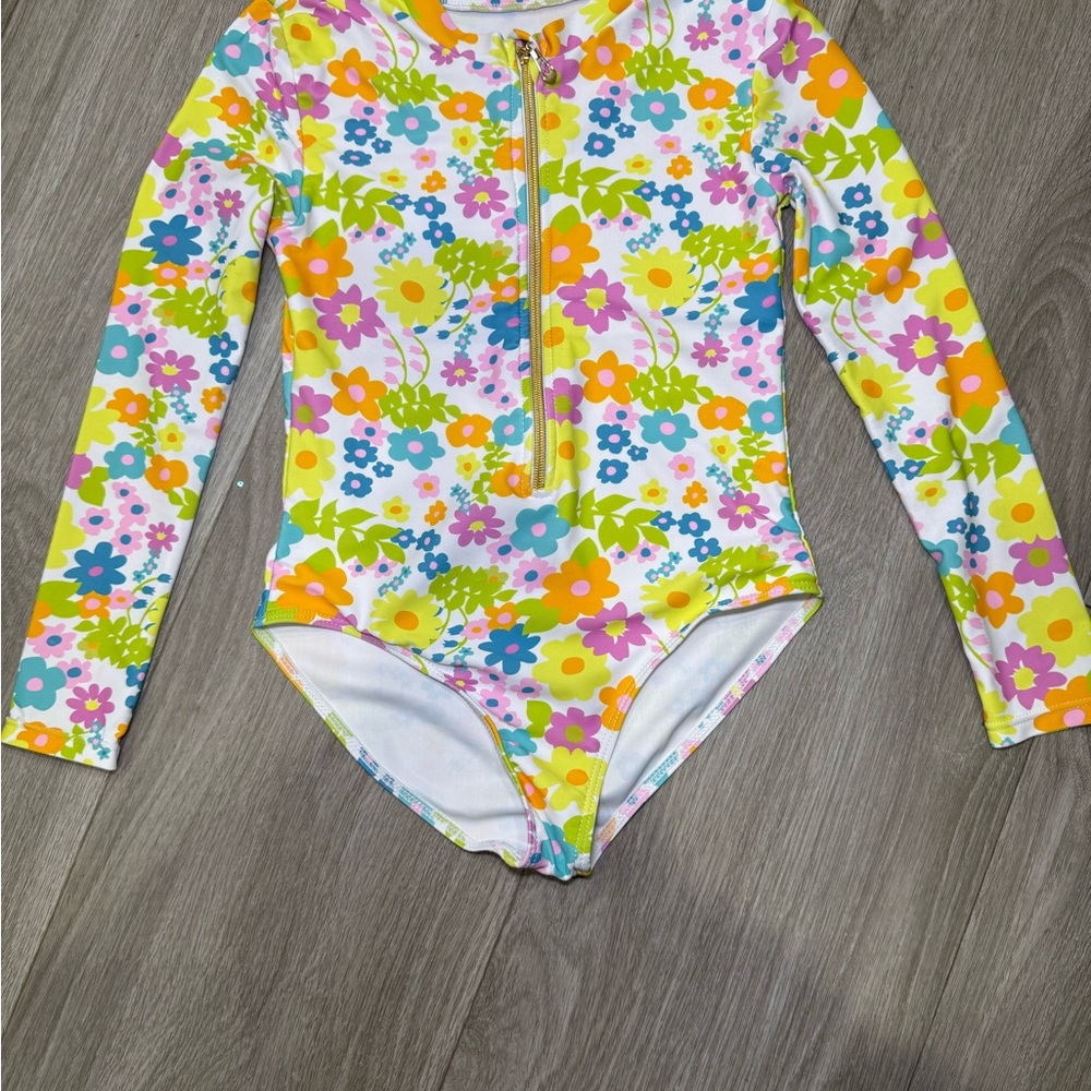 SHEIN Colorful Floral Kids swimsuit